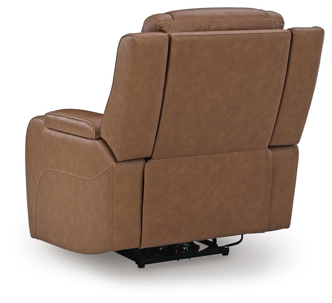 Dreamer Power Recliner with Audio Seating — Brown/Beige — view 5