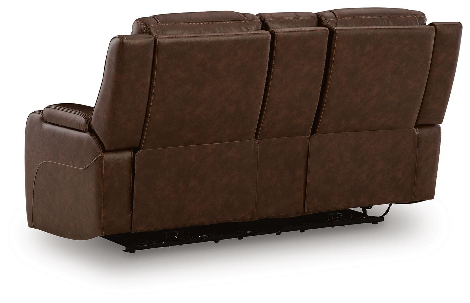 Dreamer Power Reclining Loveseat with Audio Seating — Brown/Beige — view 6