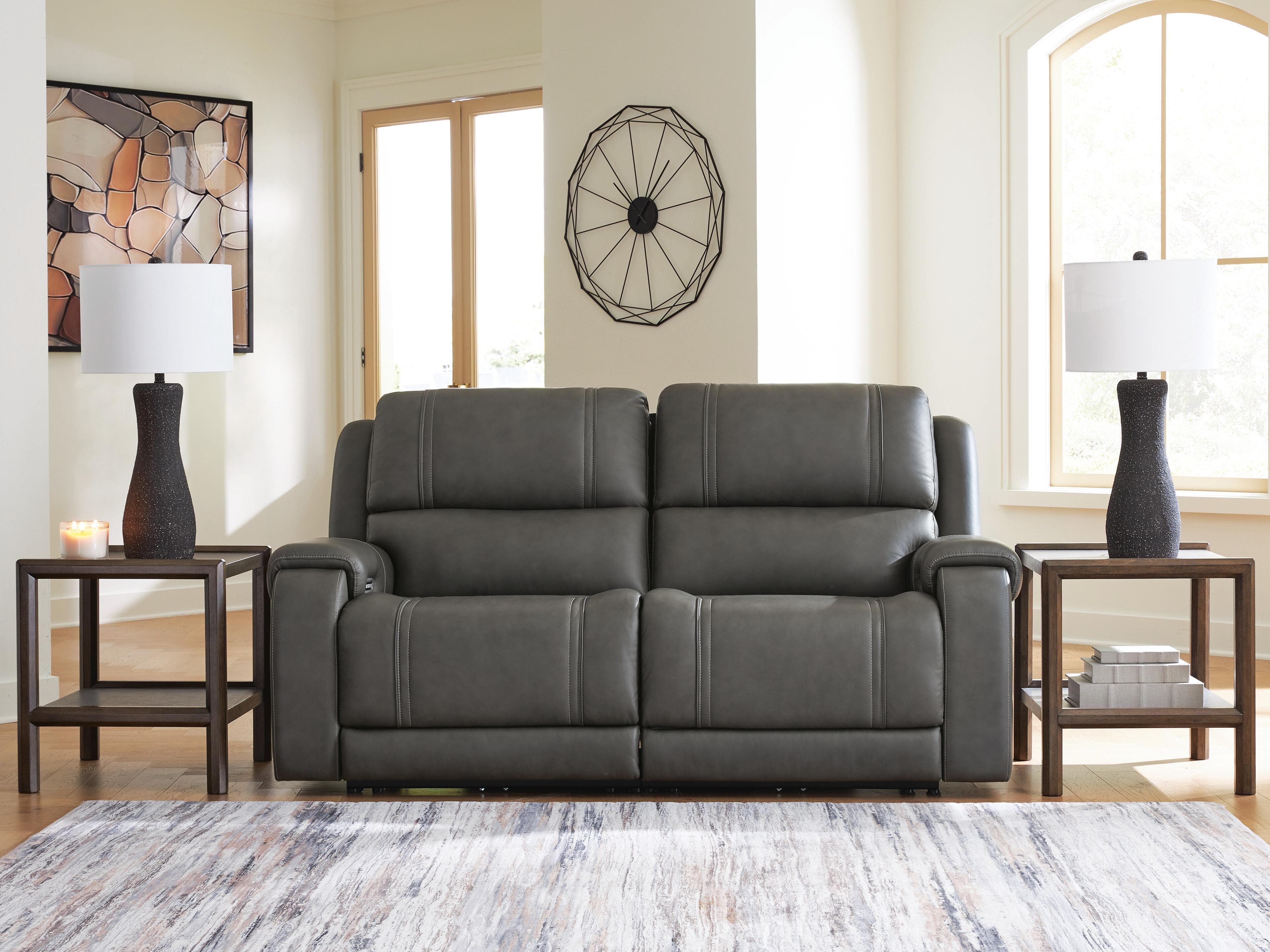 5Z-Harrenhurst 2-Piece Power Reclining Sectional Loveseat — Anchor — view 2