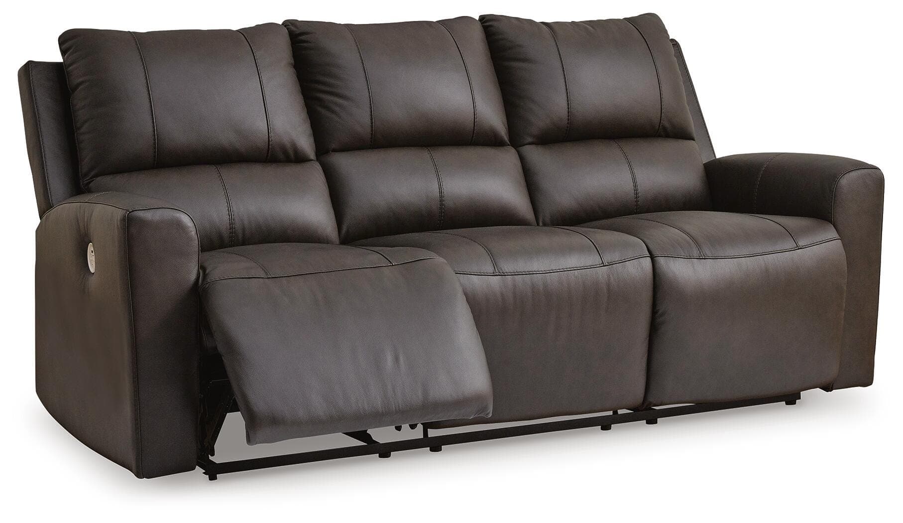 Boxmere Power Reclining Sofa — Black/Gray — view 3