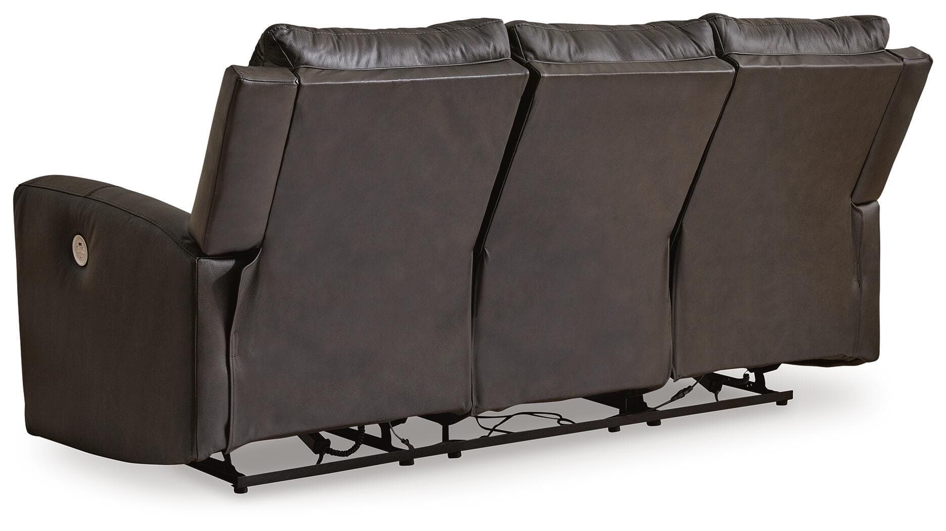 Boxmere Power Reclining Sofa — Black/Gray — view 6