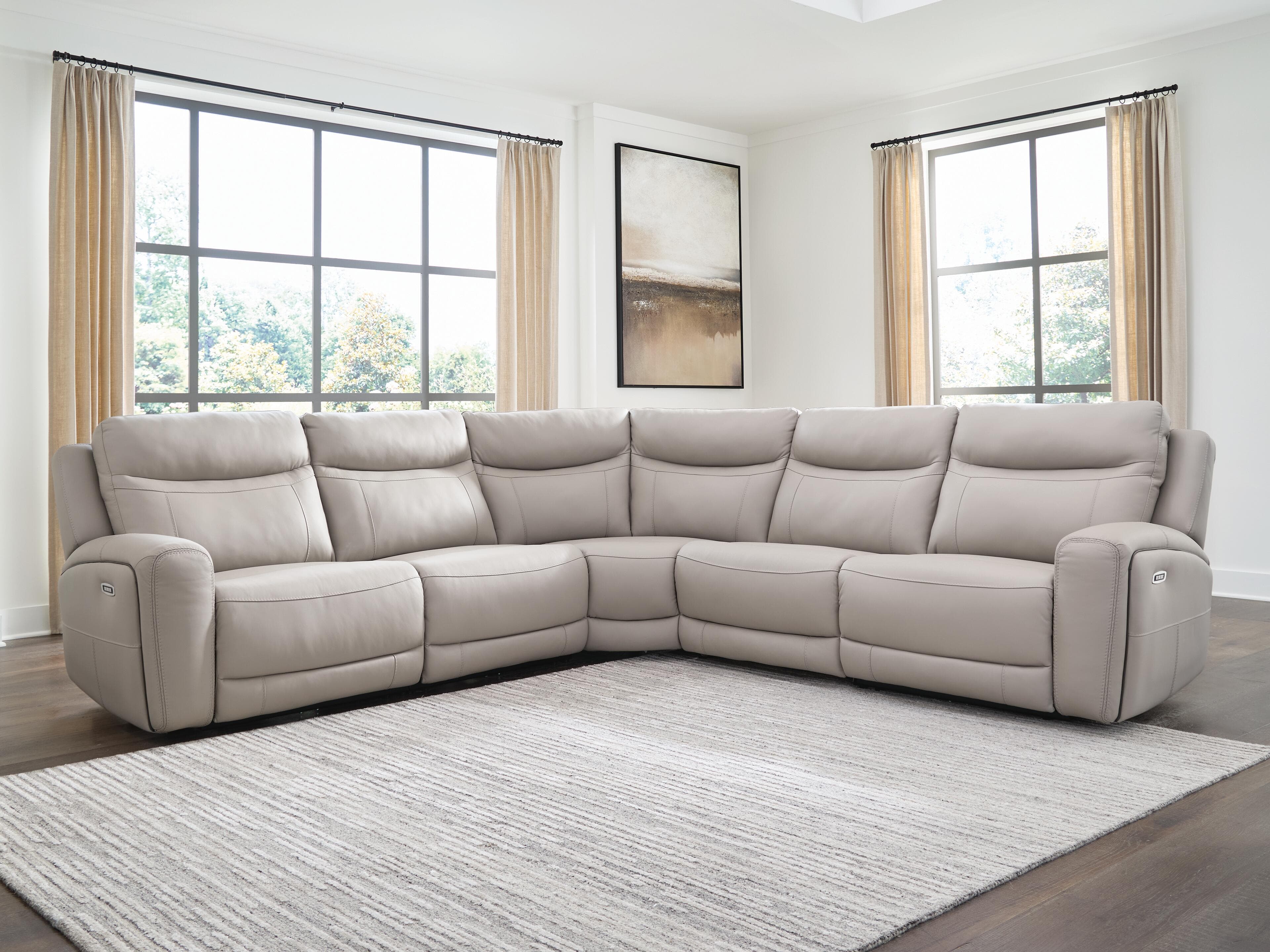 Gravier 5-Piece Power Reclining Sectional — Gray — view 2