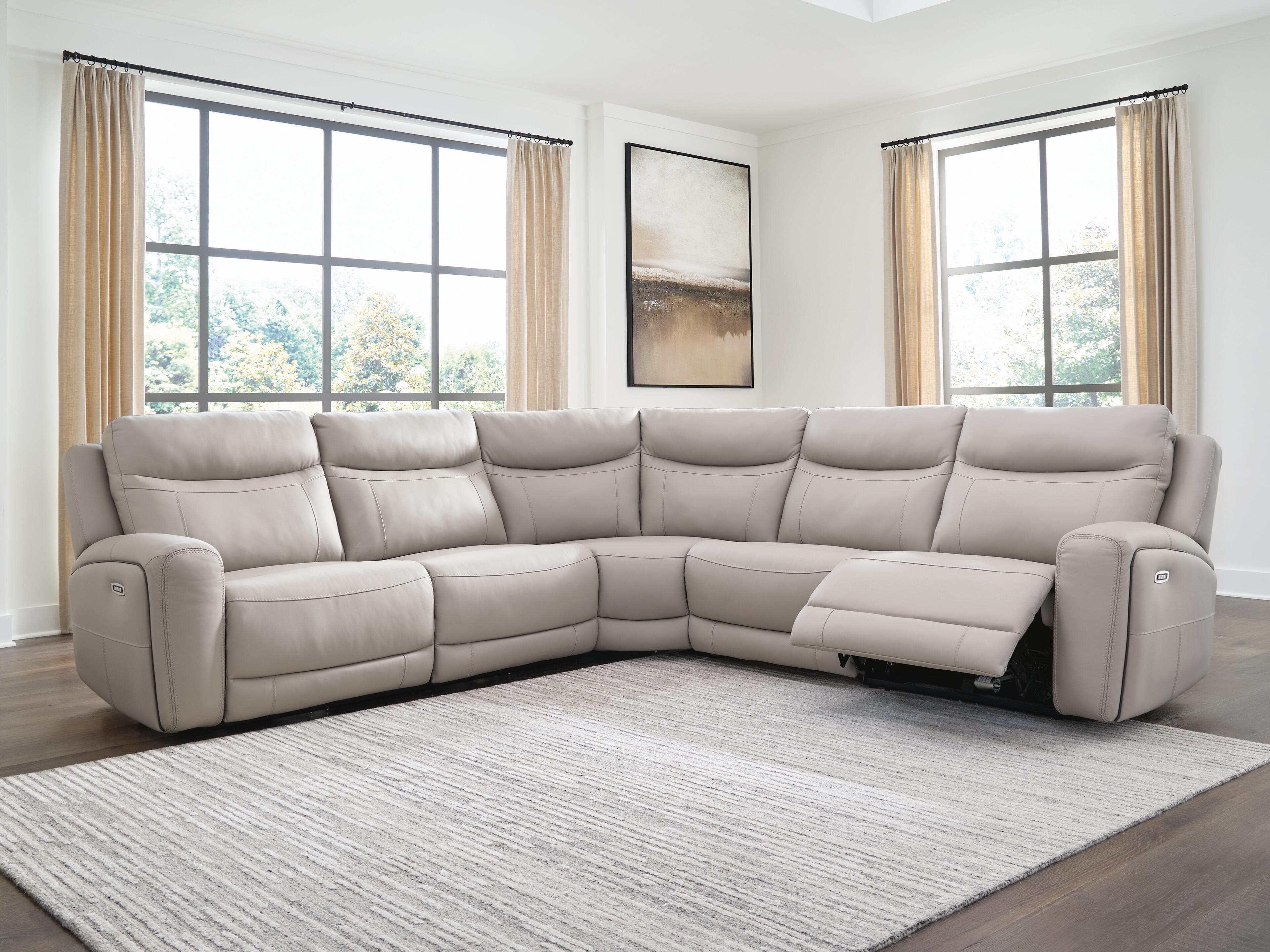 Gravier 5-Piece Power Reclining Sectional — Gray — view 3