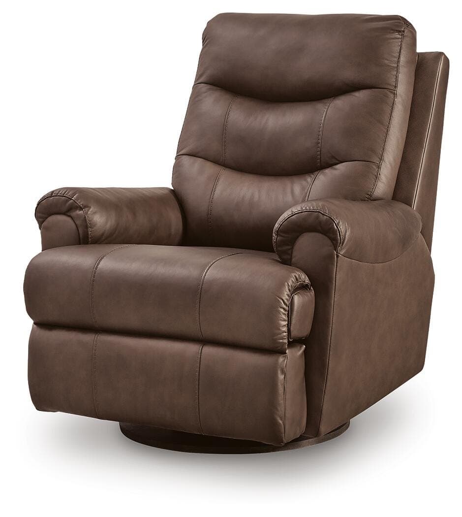 Dolinger Swivel Glider Recliner — Brown/Beige — view 5
