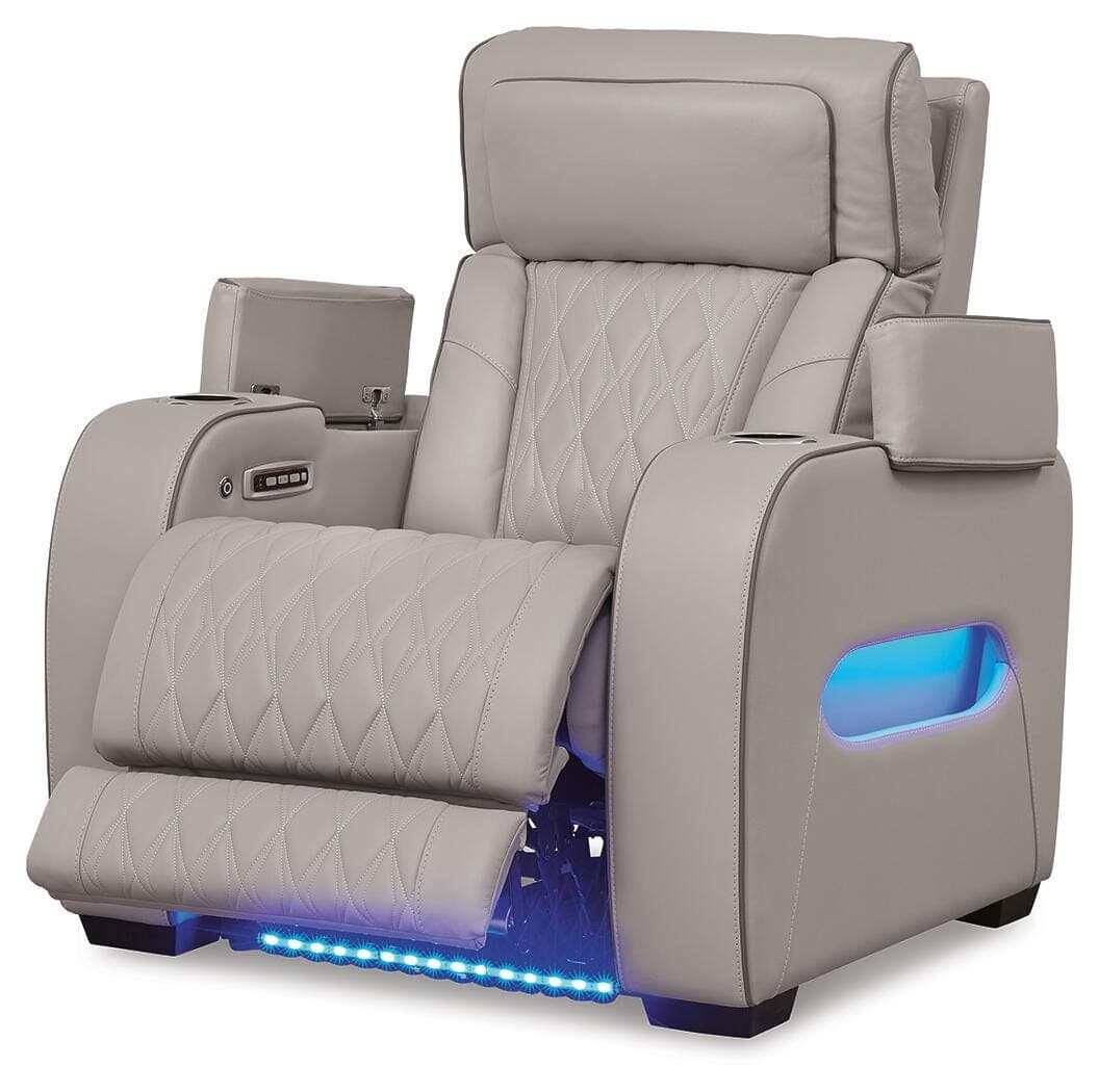 Boyington Power Recliner — Black/Gray — view 3