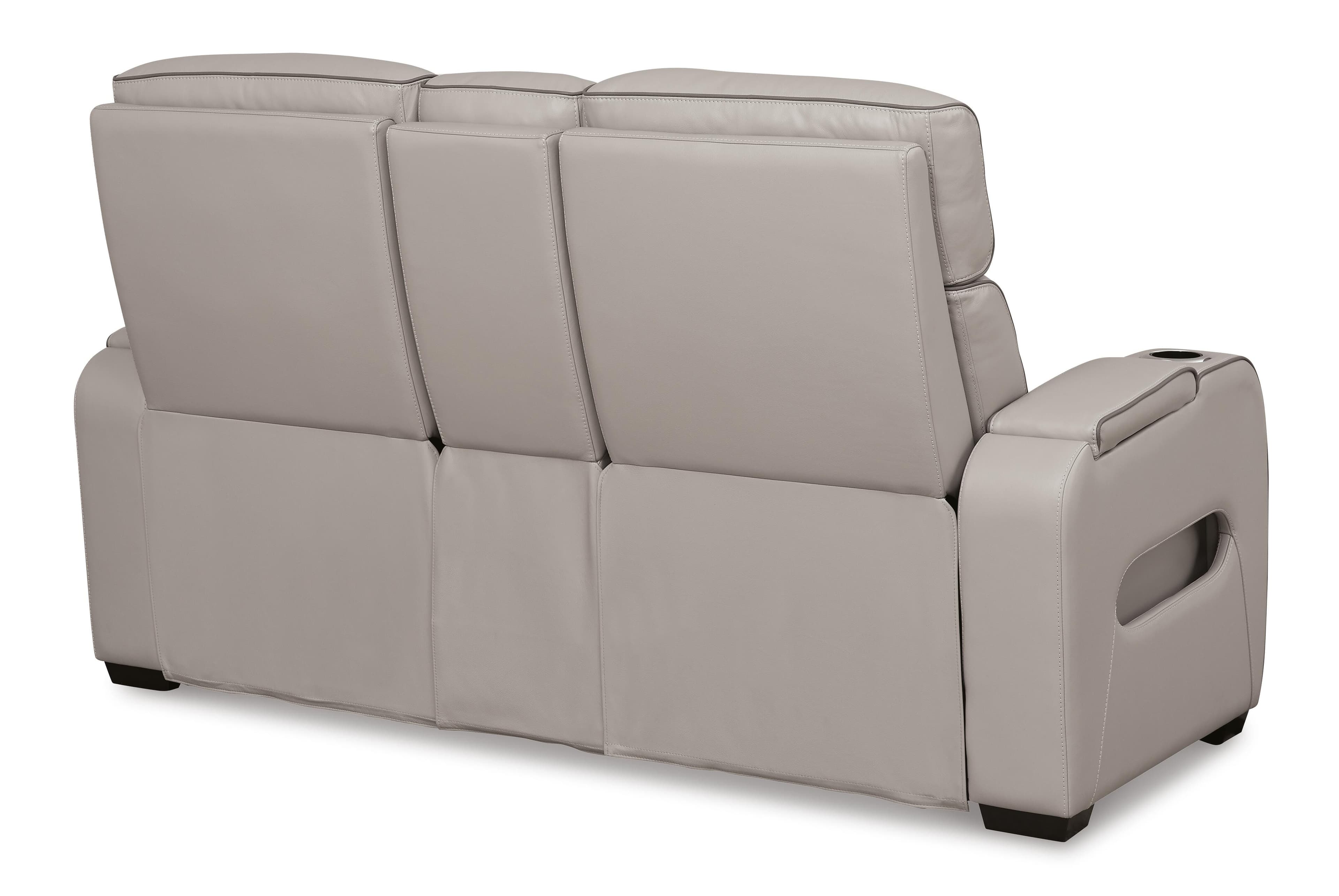 Boyington Power Reclining Loveseat with Console — Black/Gray — view 7