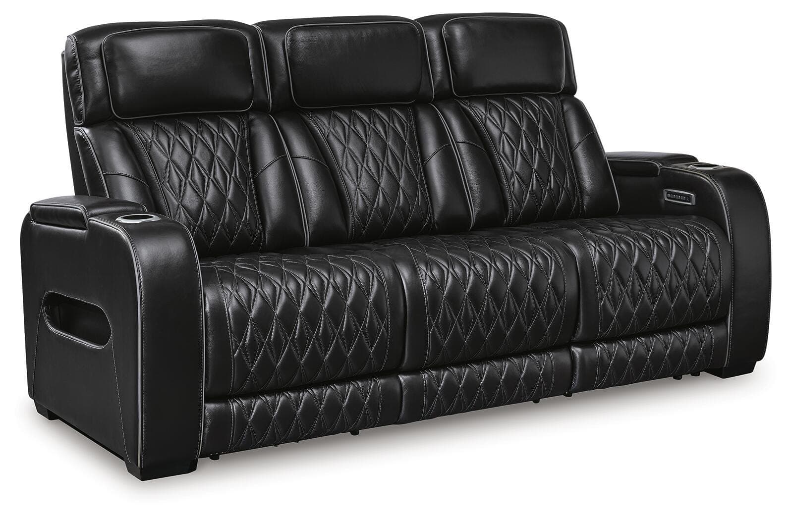 Boyington Power Reclining Sofa — Black/Gray — view 3