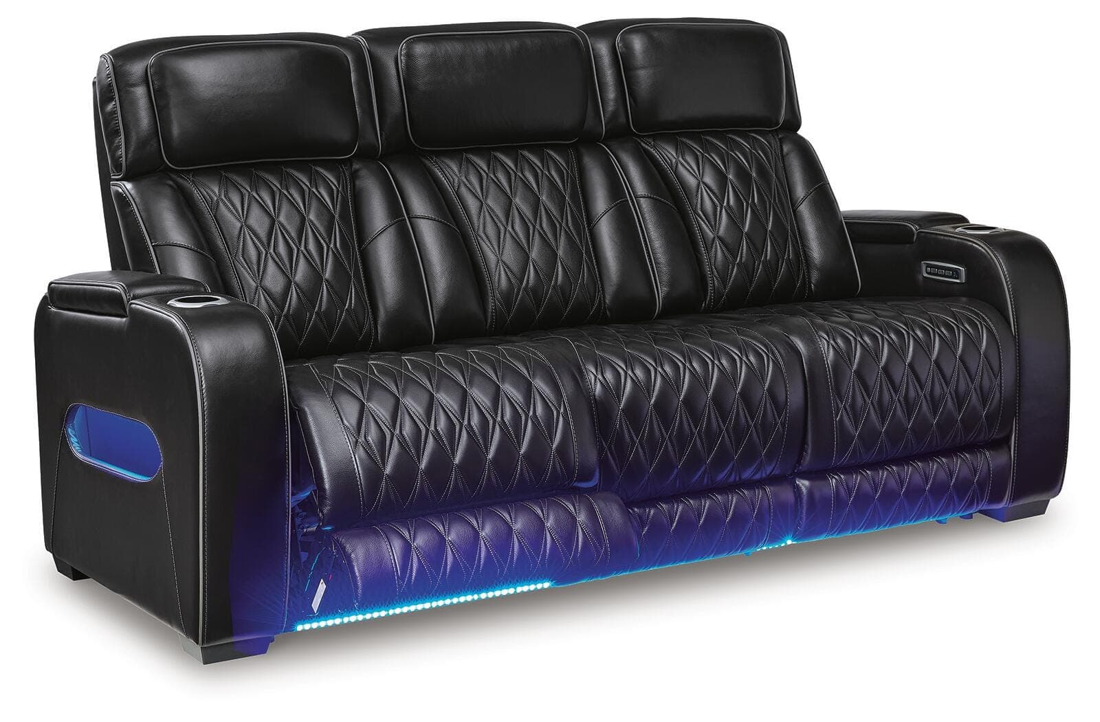 Boyington Power Reclining Sofa — Black/Gray — view 5