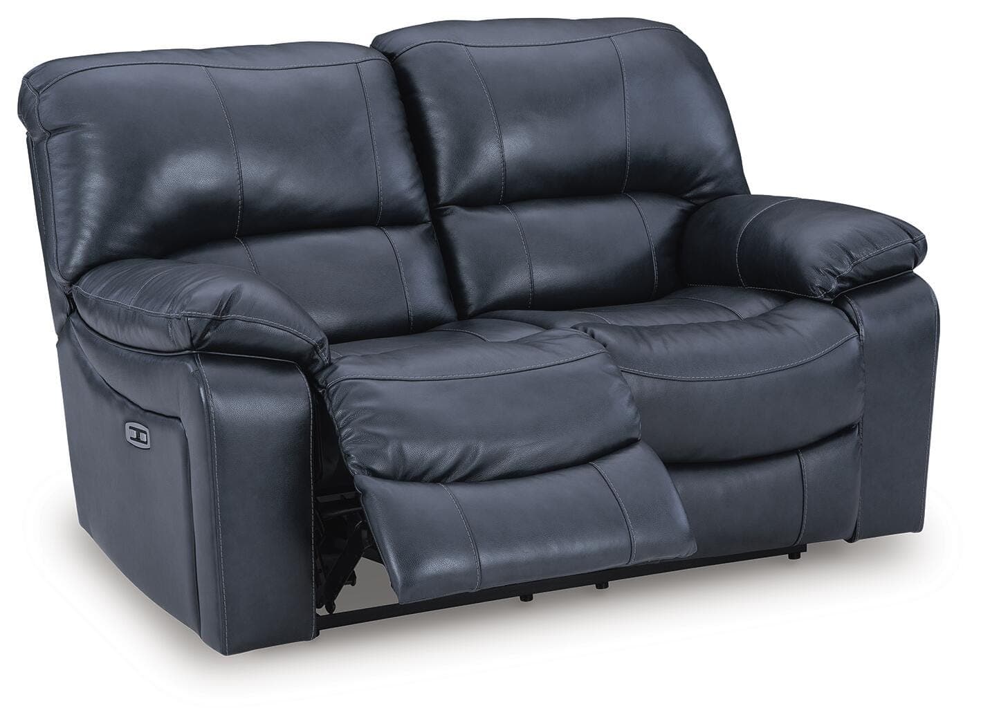 Leesworth Power Reclining Loveseat — Blue — view 5