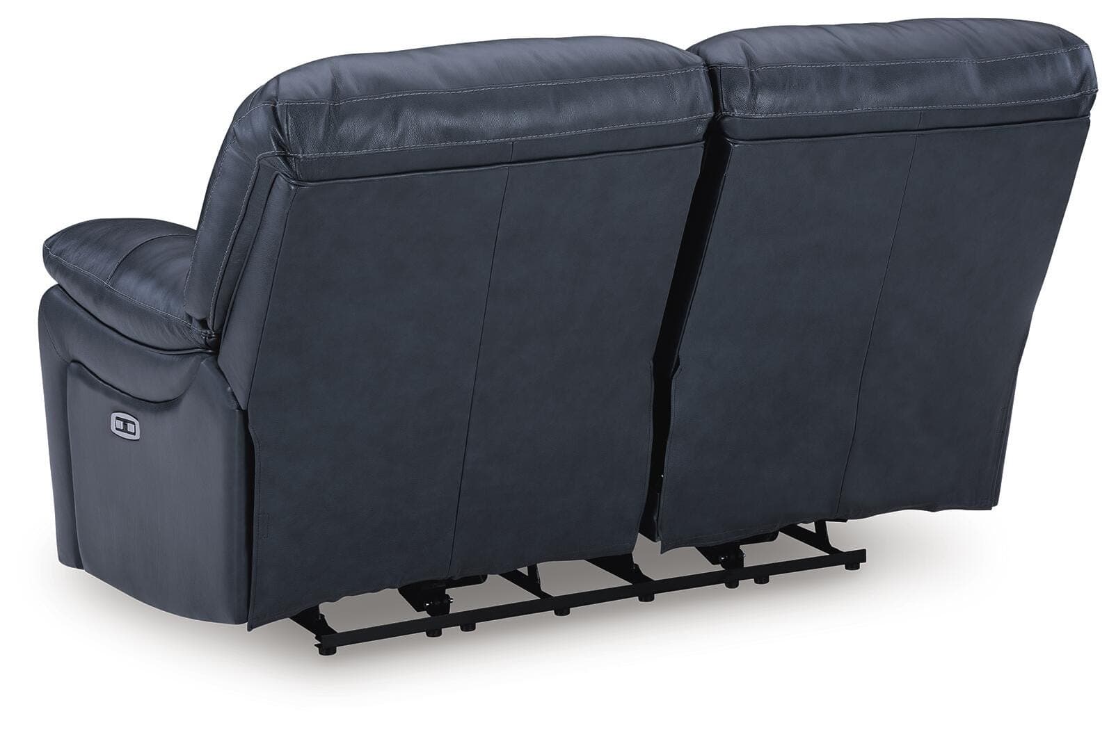 Leesworth Power Reclining Loveseat — Blue — view 7