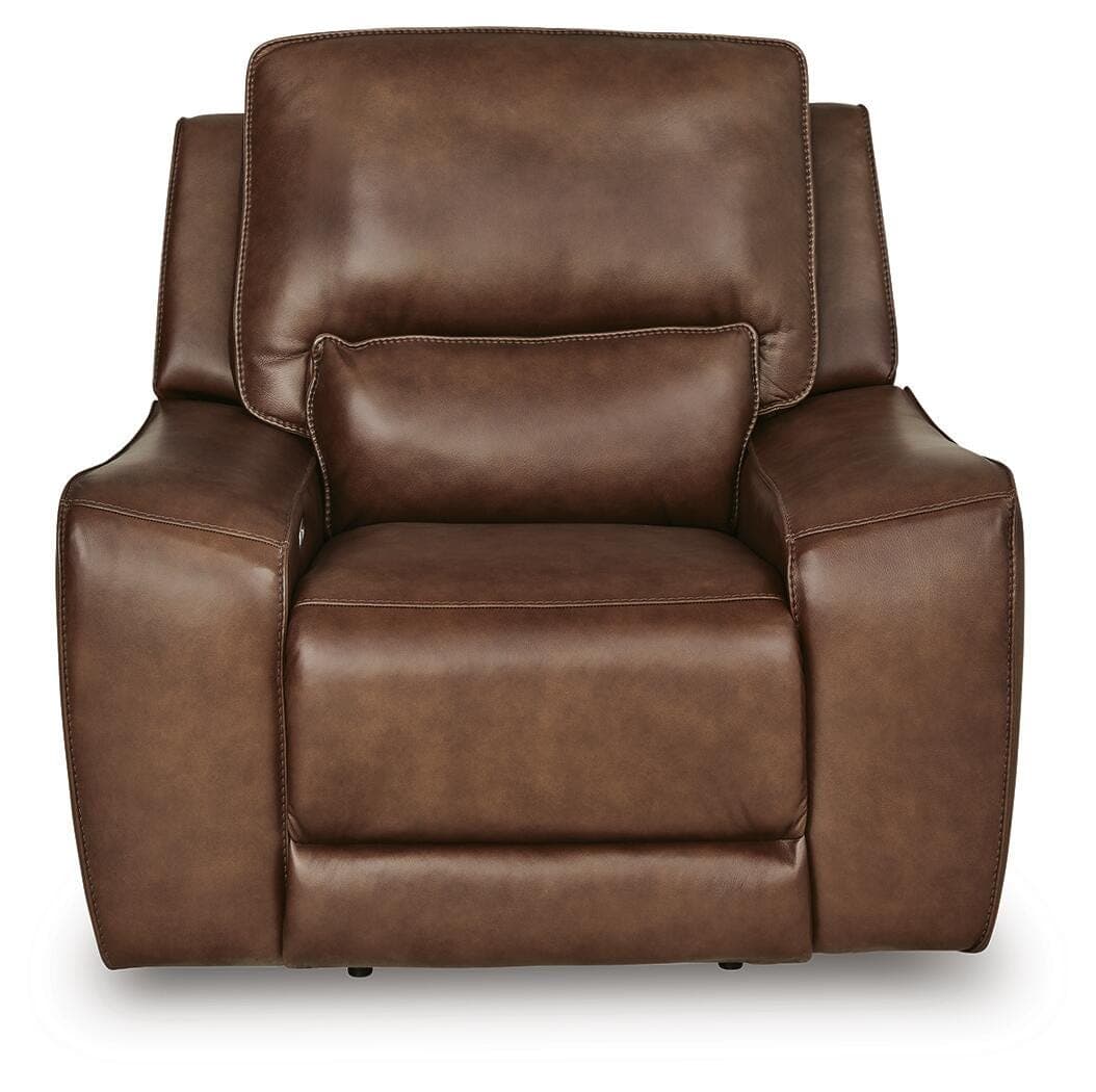 Silverbrooke Power Recliner — Brown/Beige — view 4