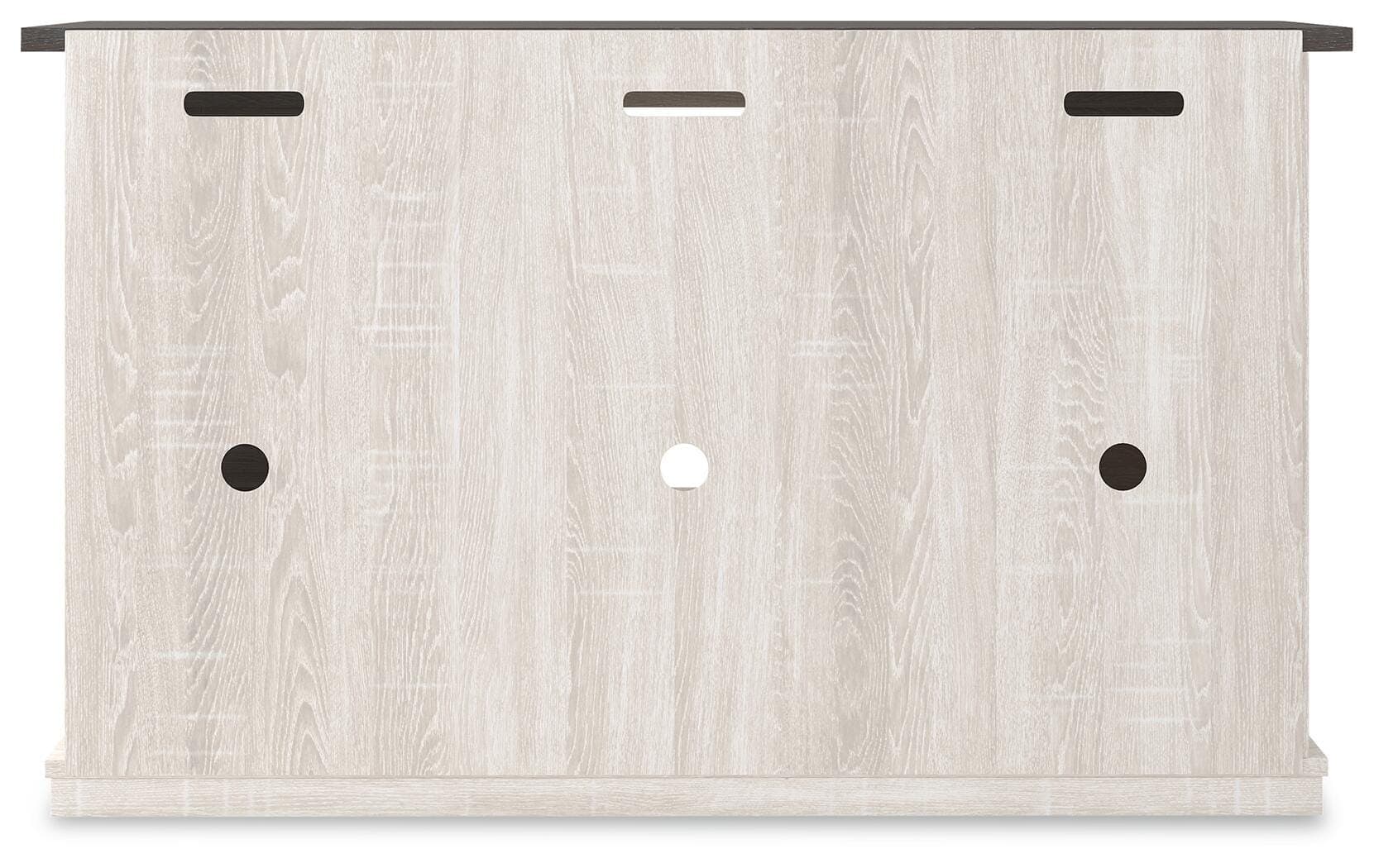 Dorrinson 54" TV Stand — White;Black/Gray — view 5
