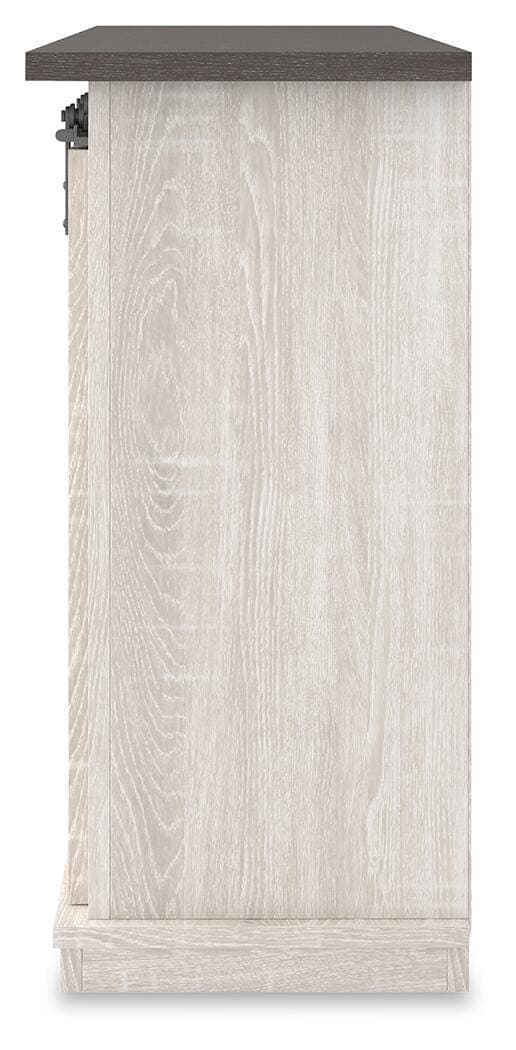Dorrinson 54" TV Stand — White;Black/Gray — view 6