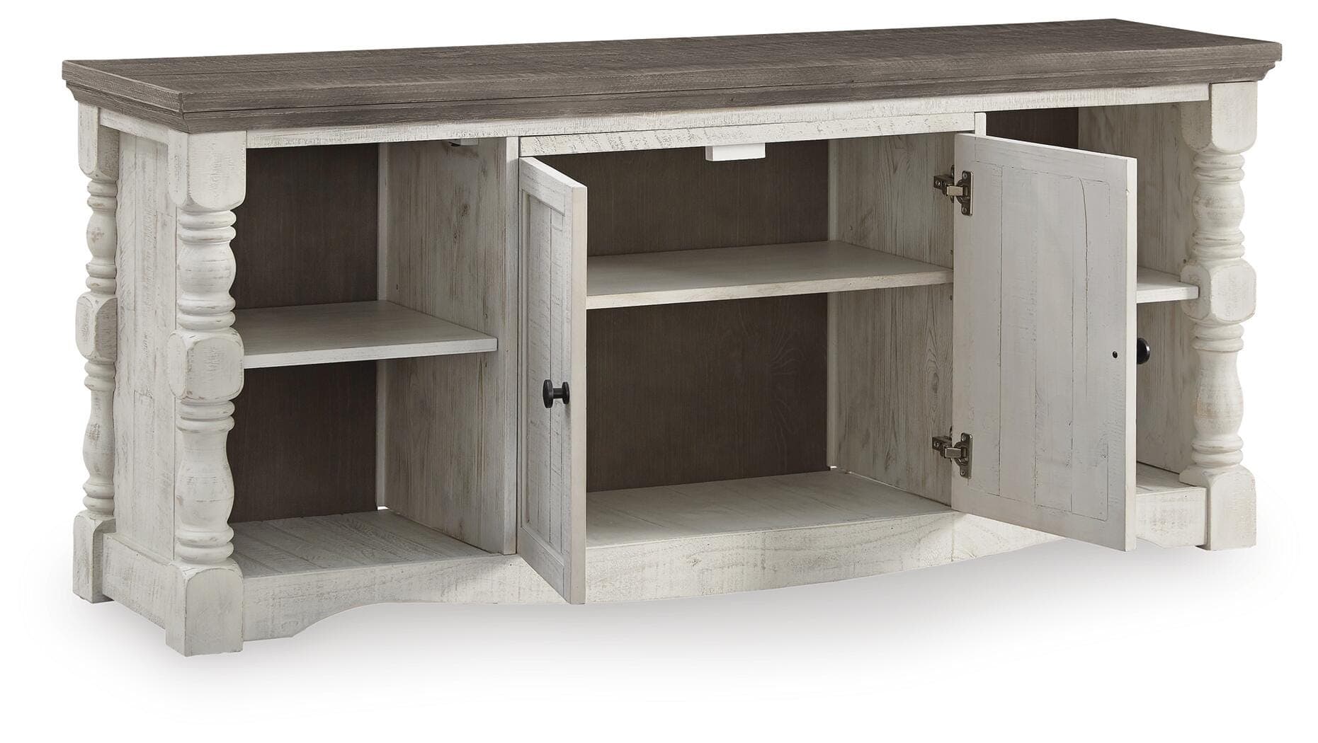 Havalance 67" TV Stand — White;Brown/Beige — view 5
