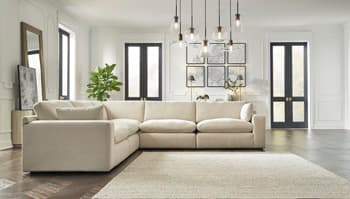 Elyza 5-Piece Sectional — White — view 6