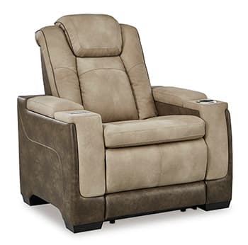 Next-Gen Durapella Power Recliner — Brown/Beige — view 8