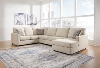 Edenfield 3-Piece Sectional with Chaise — Brown/Beige — view 5