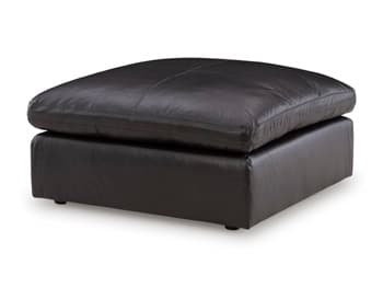 Emilia Oversized Accent Ottoman — Black/Gray — view 5