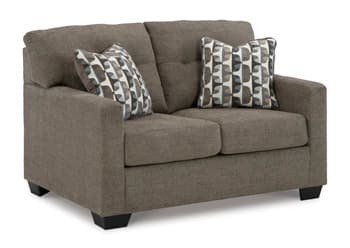 Mahoney Loveseat — Brown/Beige — view 8