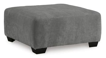 Birkdale Court Oversized Accent Ottoman — Black/Gray — view 5