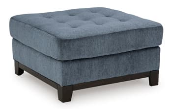 Maxon Place Oversized Accent Ottoman — Blue — view 6