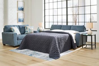 Cashton Queen Sofa Sleeper — Blue — view 8