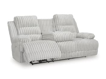 Technique Power Reclining Sofa with Drop Down Table — Black/Gray — view 8
