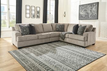 Bovarian 3-Piece Sectional — Black/Gray — view 8
