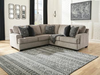 Bovarian 2-Piece Sectional — Black/Gray — view 5