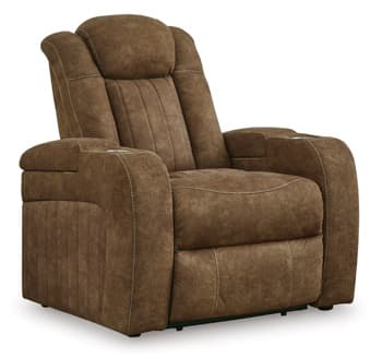 Wolfridge Power Recliner — Brown/Beige — view 8
