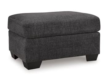Loreo Ottoman — Black/Gray — view 5