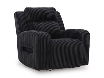 TwinBrooke Power Recliner — Black/Gray — view 8