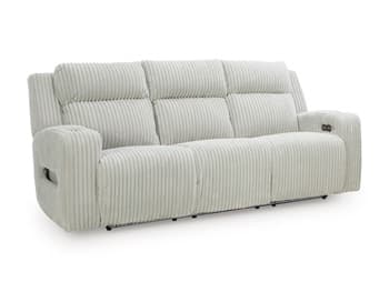 TwinBrooke Power Reclining Sofa — Black/Gray — view 8