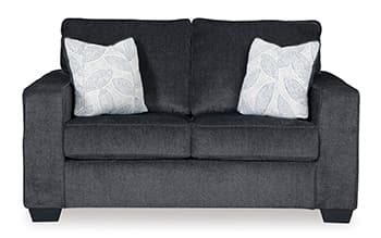 Altari Loveseat — Black/Gray — view 8