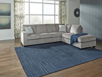 Altari 2-Piece Sectional with Chaise — Black/Gray — view 8