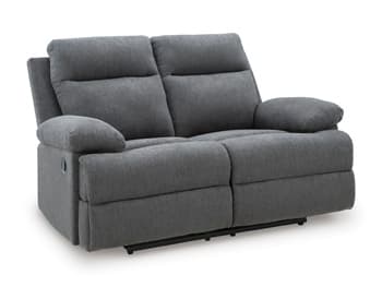 Tarrant Reclining Loveseat — Black/Gray — view 7