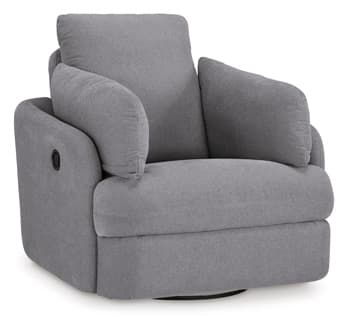 Modmax Swivel Glider Recliner — Black/Gray — view 8