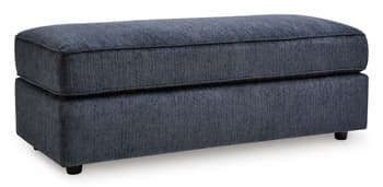 Albar Place Oversized Accent Ottoman — Blue — view 6