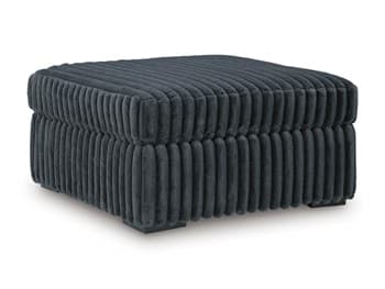 Midnight-Madness Oversized Accent Ottoman — Black/Gray — view 5
