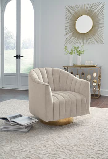 Penzlin Accent Chair — Brown/Beige — view 8