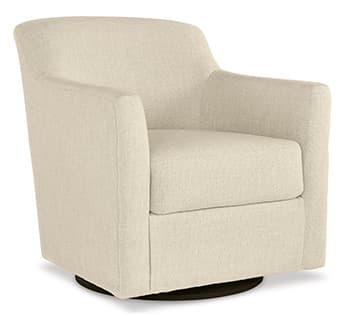 Bradney Swivel Accent Chair — Brown/Beige — view 8