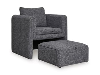 Vreni Accent Chair — Charcoal/Black — view 8