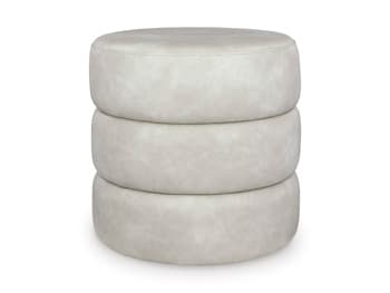 Ummi Swivel Accent Ottoman — Bone — view 4