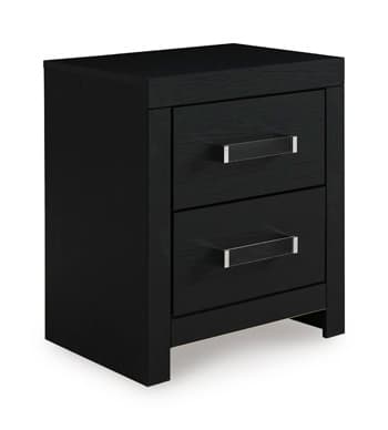 Raechalla Nightstand — Black/Gray — view 6