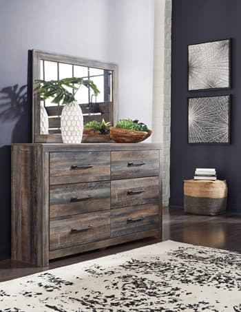 Drystan Dresser and Mirror — Brown/Beige — view 6