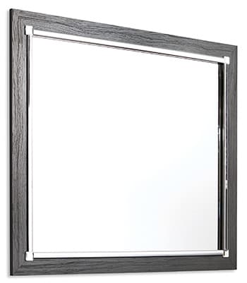 Lodanna Bedroom Mirror — Black/Gray — view 4