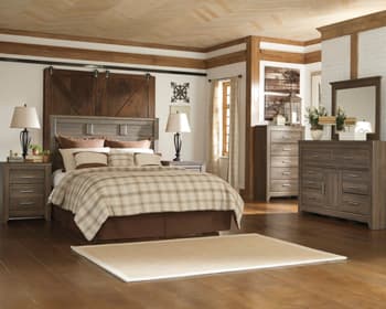 Juararo Queen Panel Headboard — Brown/Beige — view 5