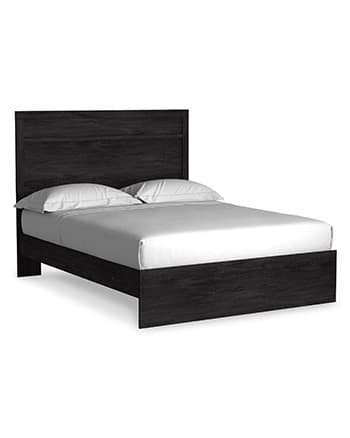 Belachime Queen Panel Bed — Black/Gray — view 7