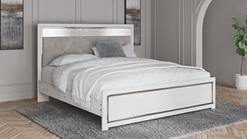 Altyra King Panel Bed — White — view 8