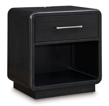 Rowanbeck Nightstand — Black/Gray — view 8